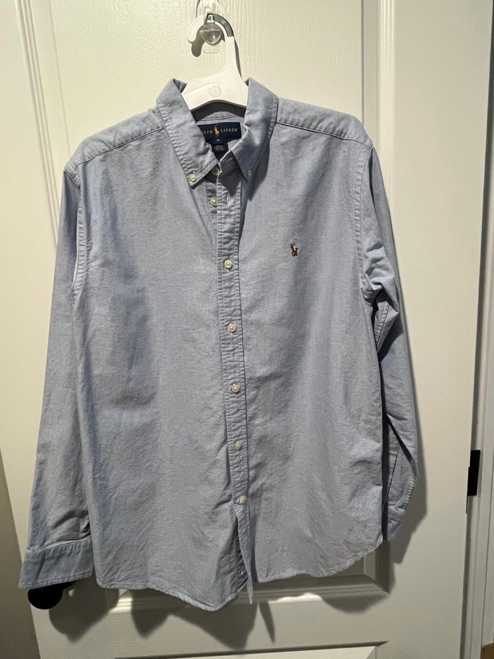 Ralph Lauren Men's Light Blue Button-Down Oxford Shirt